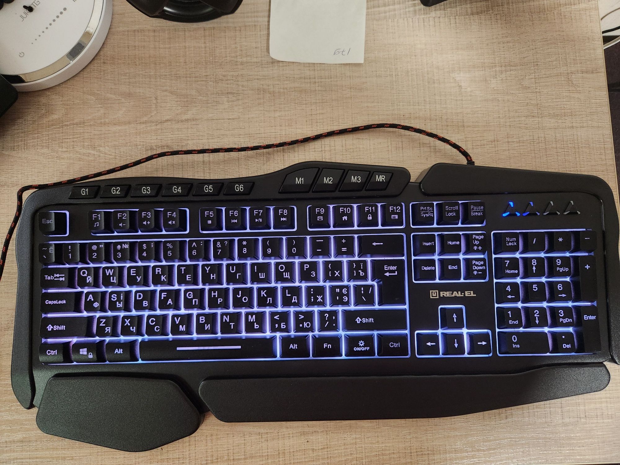Клавіатура Real-El Gaming 8900 RGB Macro USB