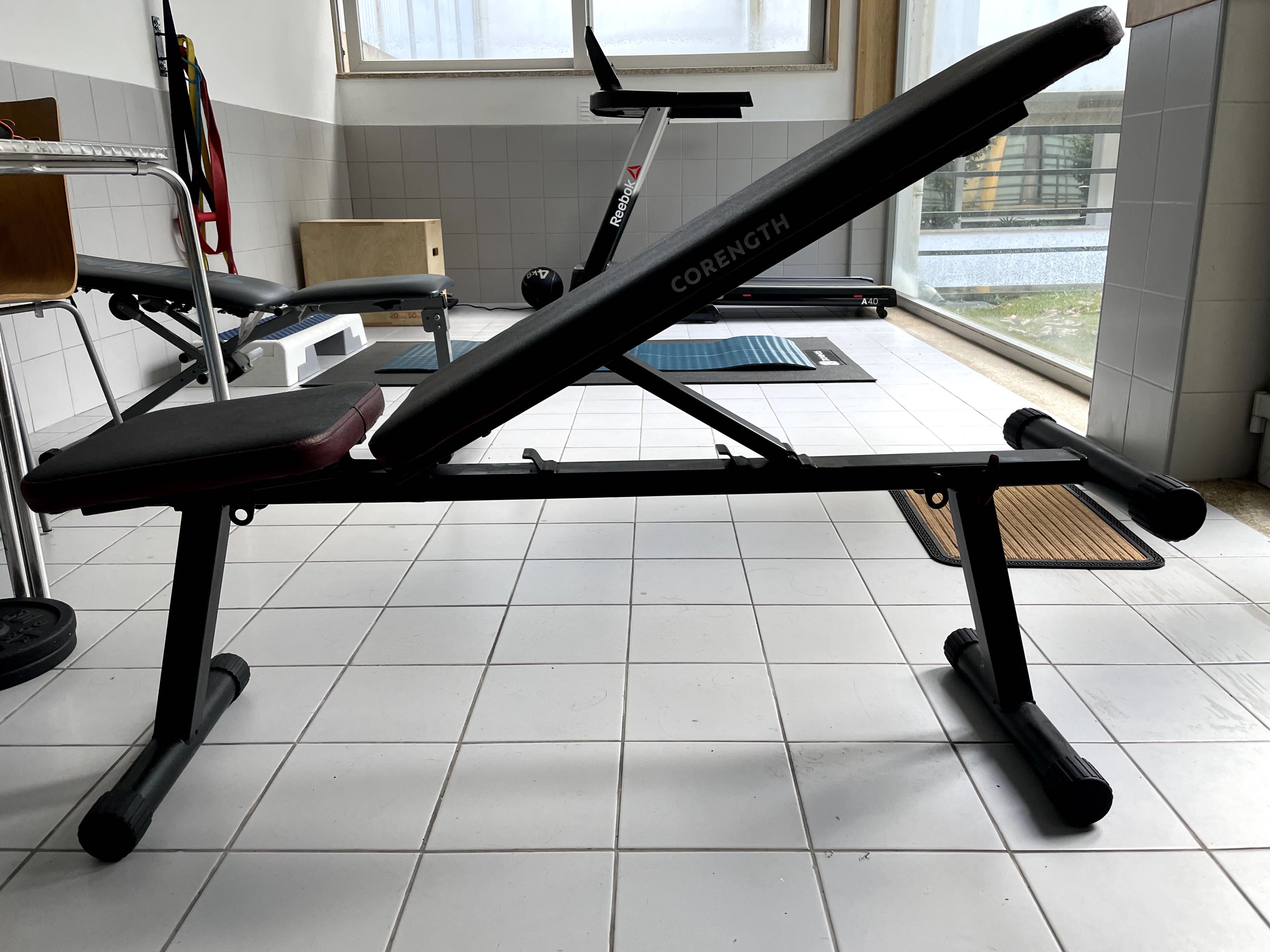 Ginásio Completo–Conjunto de Musculação com Barra Olímpica, Discos e +