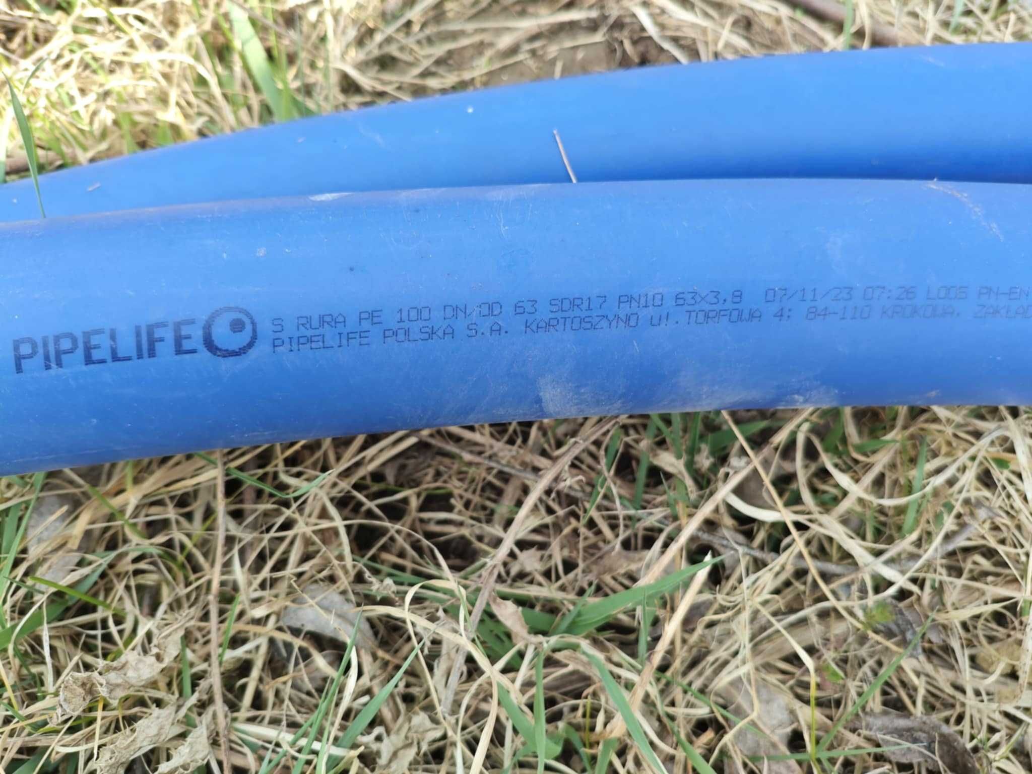 Do sprzedania rura pe100, 63mm, sdr17