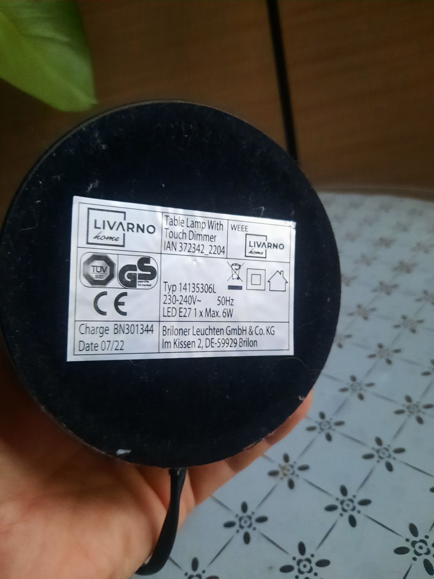 Lampka stołowa na dotyk