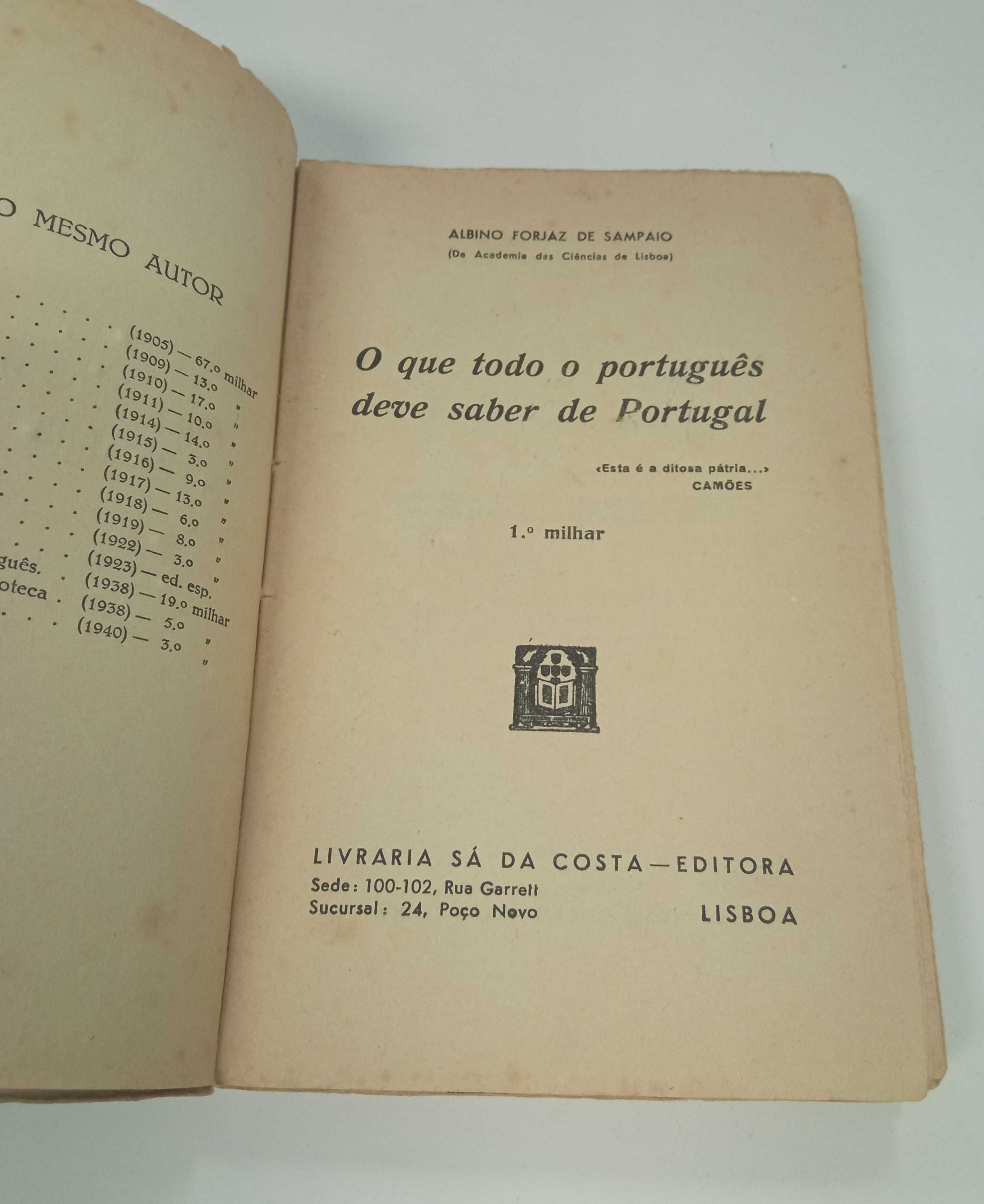 O que todo o Português deve saber de Portugal, Forjaz de Sampaio