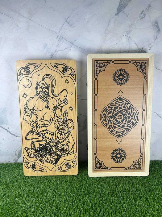 Нарды настольная игра из натурального дерева