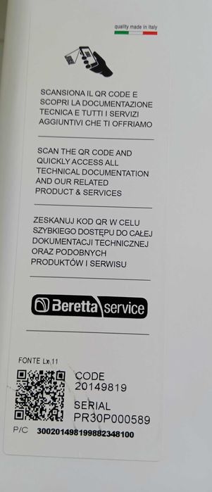 Piecyk kąpielowy gazowy  Beretta