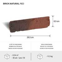 Płytka cegłopodobna Brick Natural RED