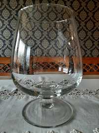 Szklany kielich wazon duży