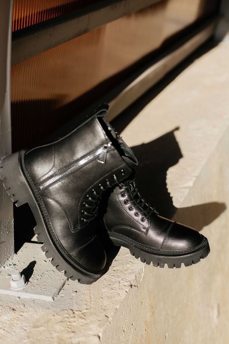 Черевики зимові жіночі (Матова шкіра, 9люверсів)|(23.0;23.5;24.0;24.5)