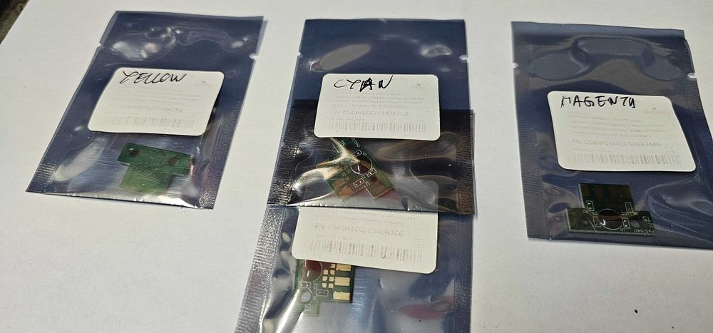 Toner compatível Preto Lexmark MLEX540H2K Novo + Chip para enchimento