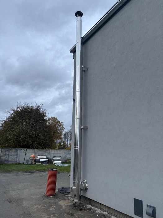 OcieplanyKOMIN ZEWNĘTRZNY Montaż wkładów kominowych KOMINEK FREZOWANIE