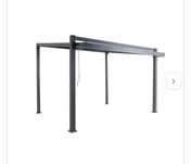 Pawilon ogrodowy pergola Odyssea 380x316x268 cm antracytowy Naterial