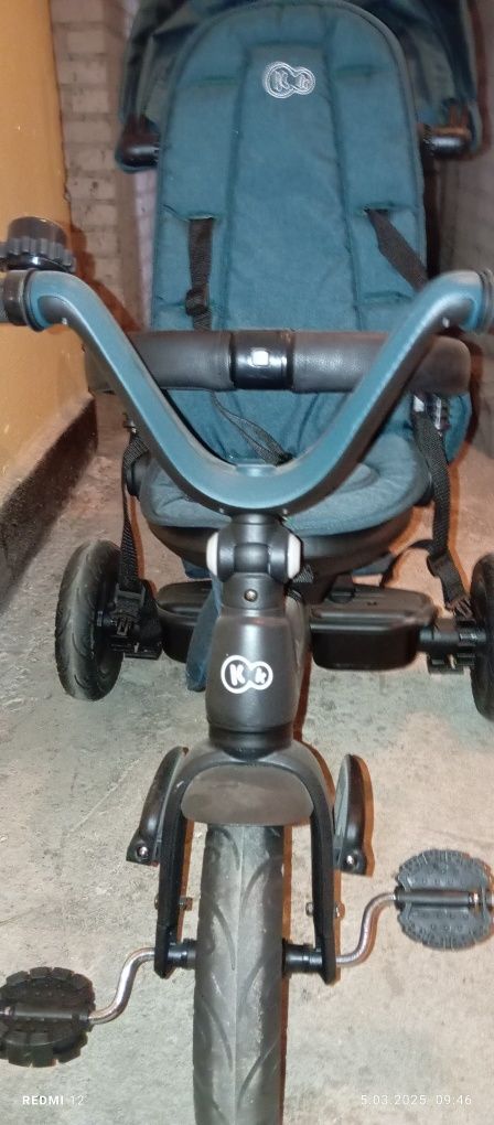 KINDERKRAFT rowerek trójkołowy obrotowy EASYTWIST pchacz akcesoria