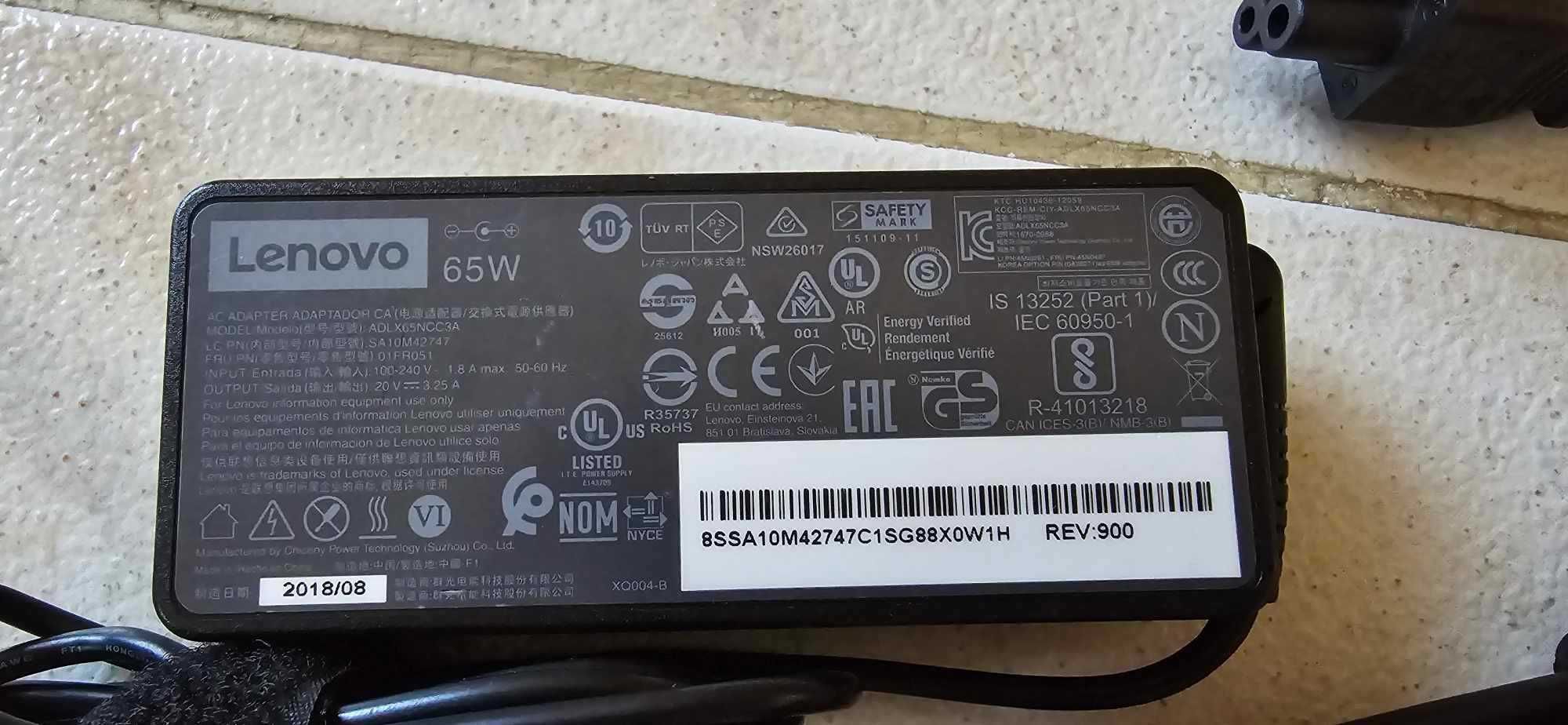 Carregador Lenovo ADLX65NCC3A