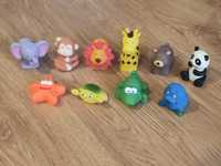 Zabawki gumowe dla dzieci zwierzątka klocki