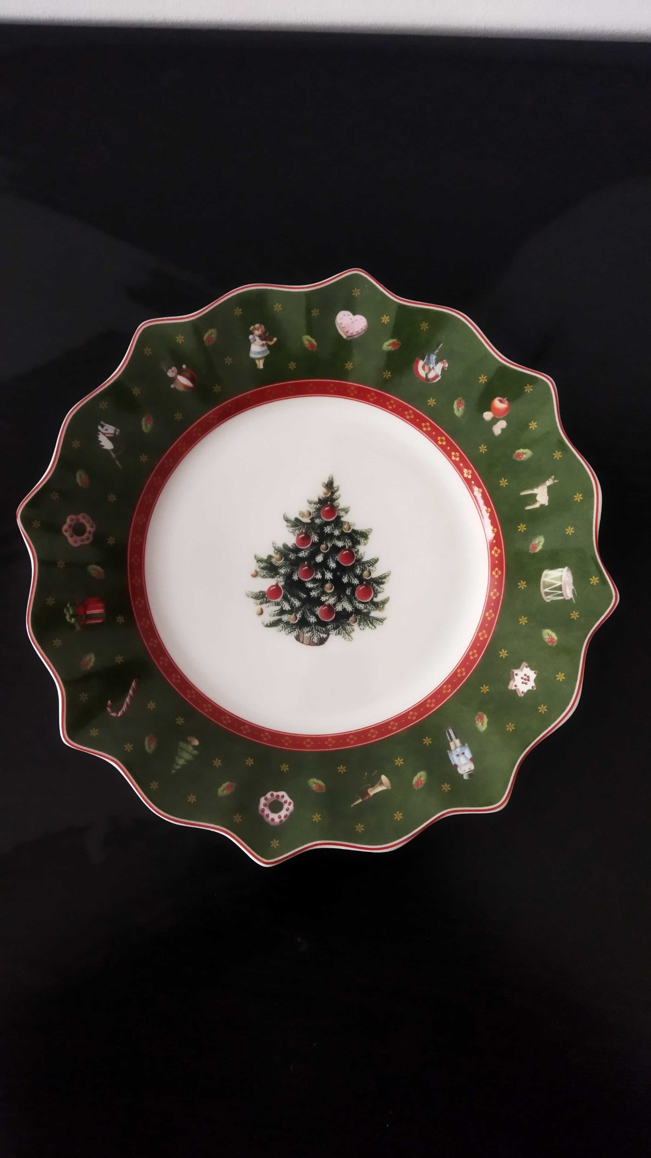 Prato Villeroy Boch decoração Natal - Toy's Delight Royal Verde