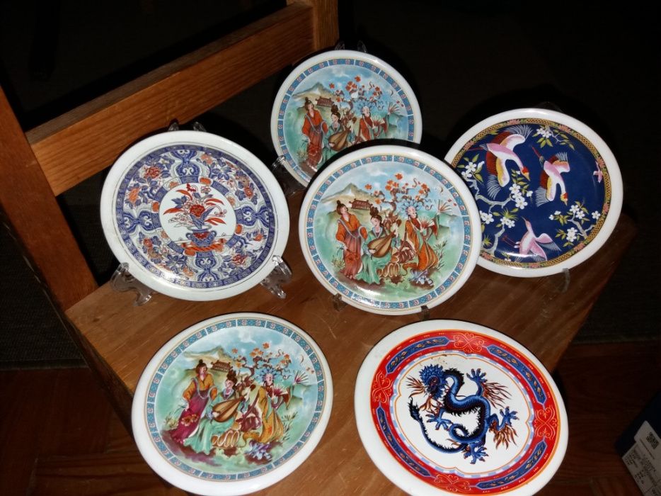 6 pratinhos de coleção Japoneses