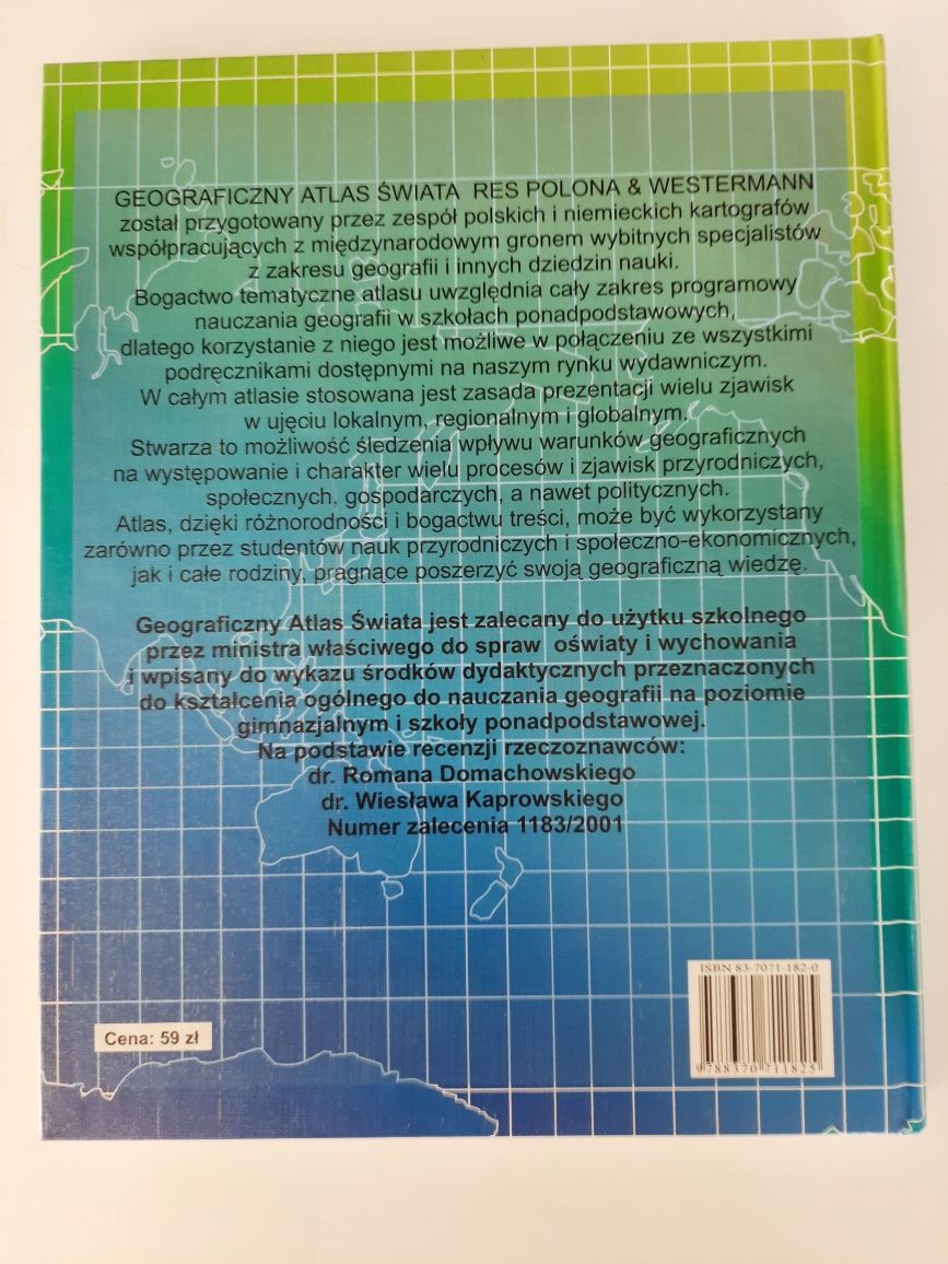 Książka "Geograficzny atlas świata" Res Polona & Westermann