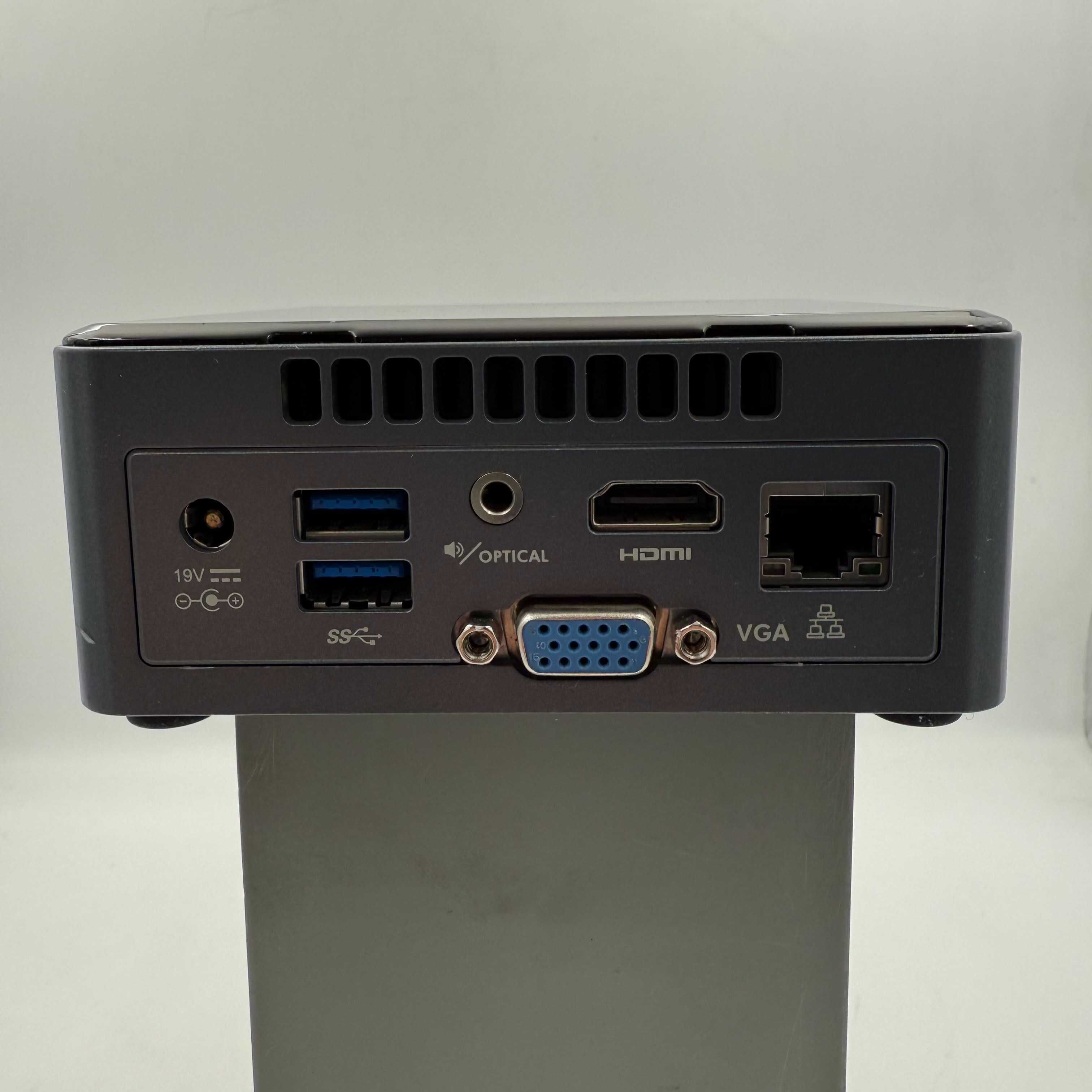 Mini komputer INTEL NUC - Windows 10 Pro Celeron 4/128GB SSD +zasilacz