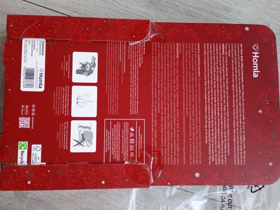 Nowy termofor Homla motyw renifer