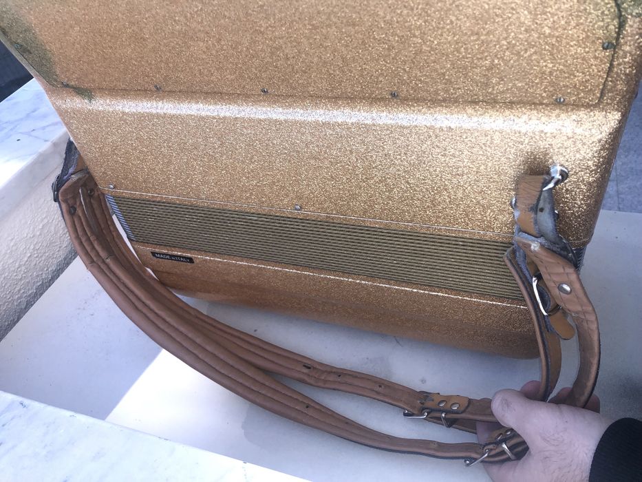 Acordeão Piermaria com registos à 2 voz + mala e correias