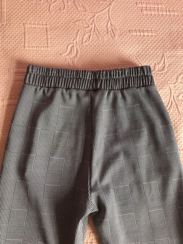 Leggins com padrão aos quadrados, tamanho L (36/38)