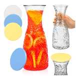 Karafka szklana LIŚCIE 1 l na wodę, soki, lemoniadę, nalewki
