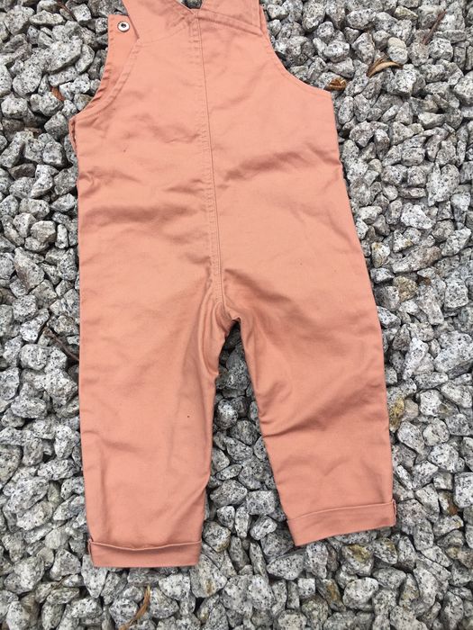 Spodenki ogrodniczki 86 dzieci 1-1,5 roku koralowe brazowe Primark