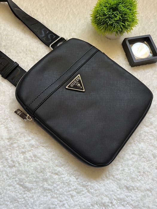 ‼️ Сумка мужская | Месенджер через плече Guess Vezzola | Сумка гуес