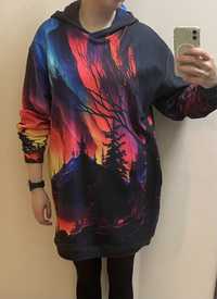 Bluza/sukienka oversize z kapturem Aloha from deer