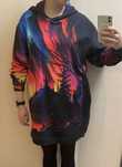 Bluza/sukienka oversize z kapturem Aloha from Deer