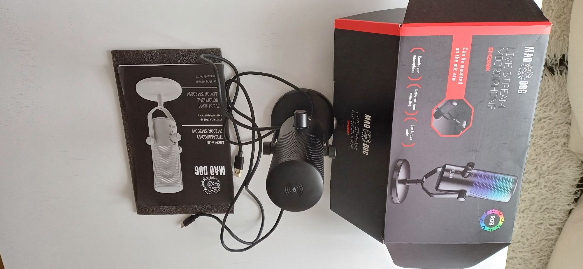 Microfone Life stream SM 200K Mad Dog