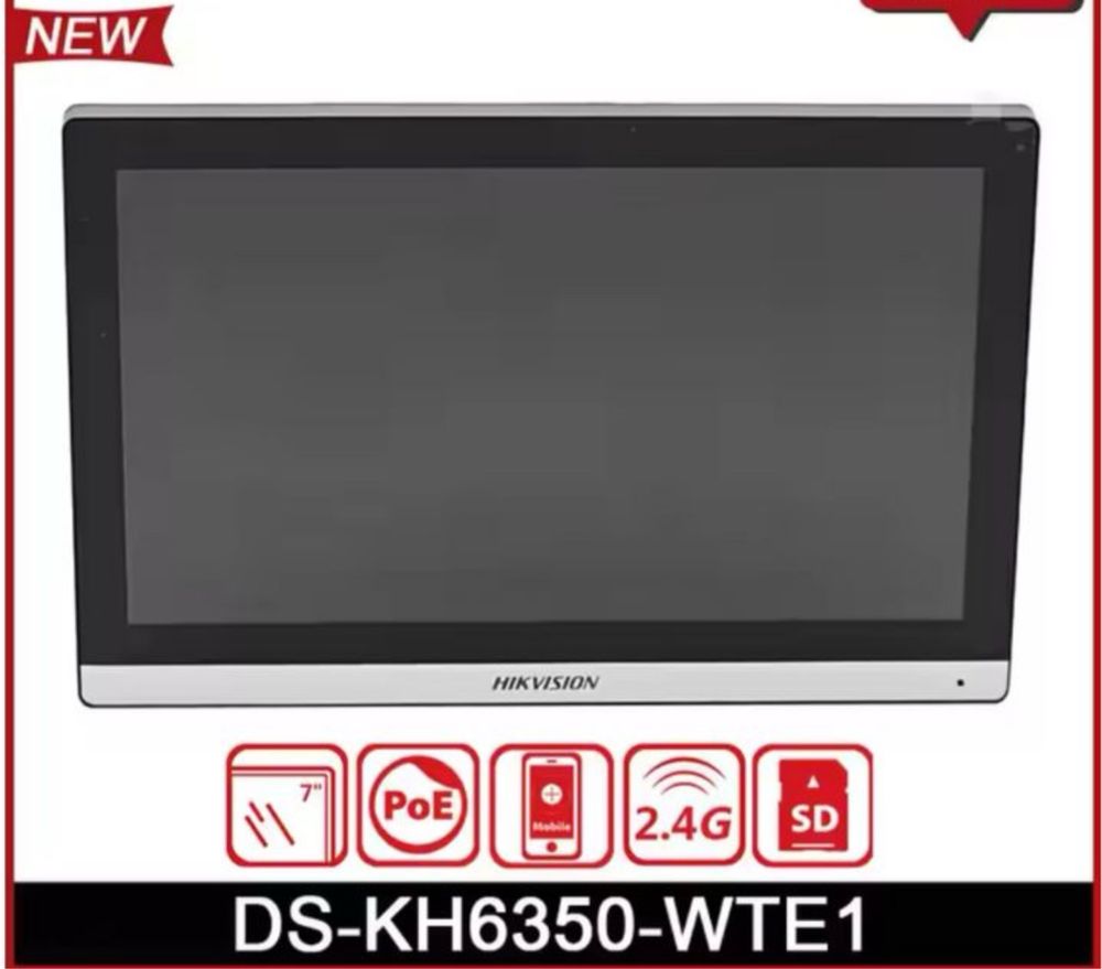 IP Відеодомофон Hikvision домофон DS-KH6350 WTE1 (WI-FI!!)