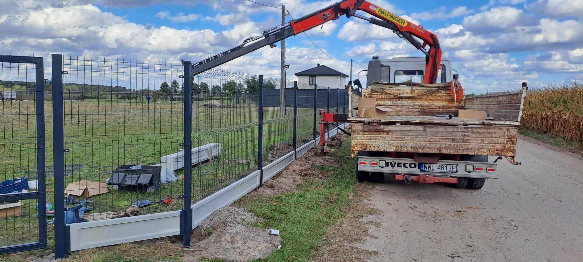 Ogrodzenia panelowe z montażem