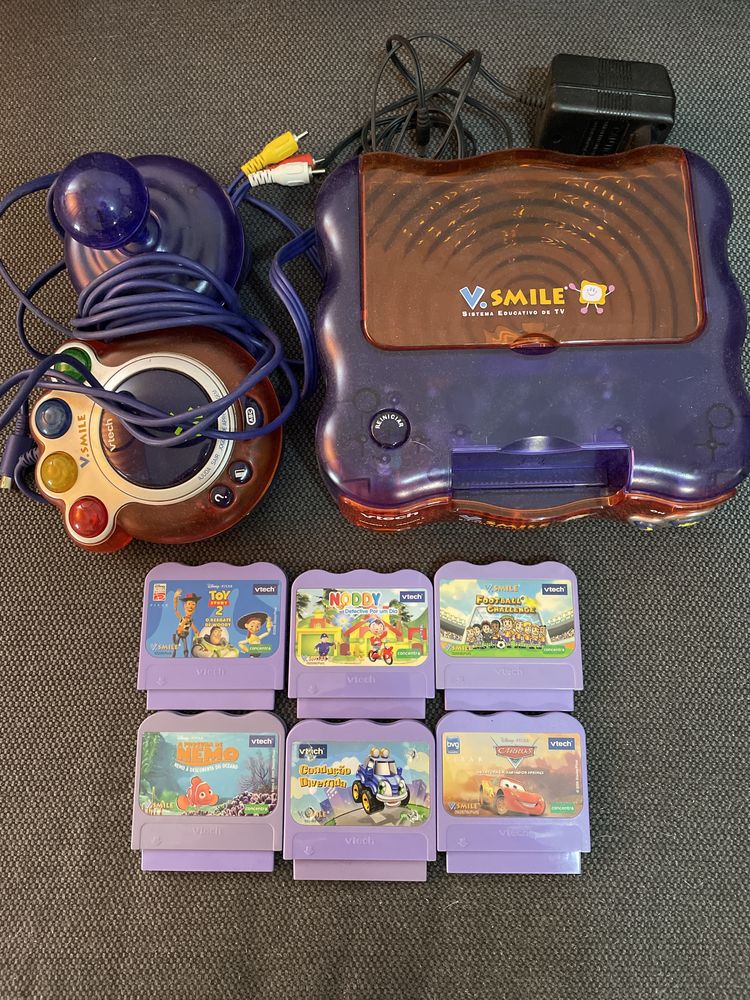 Consola vsmile com 6 jogos