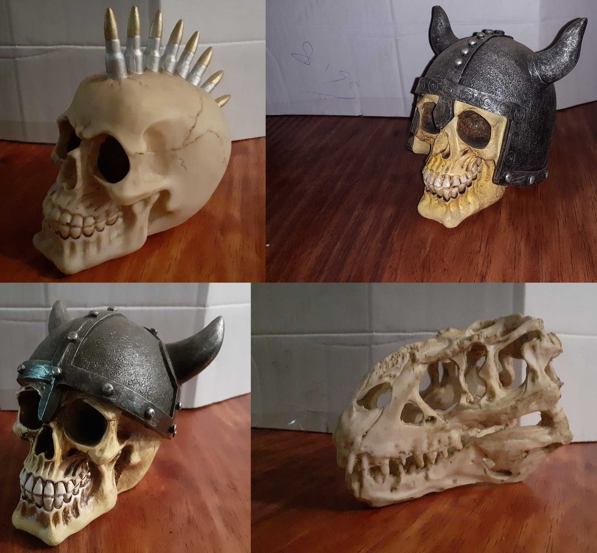 Caveiras de Decoração 15€ cada - Viking, T-Rex ...