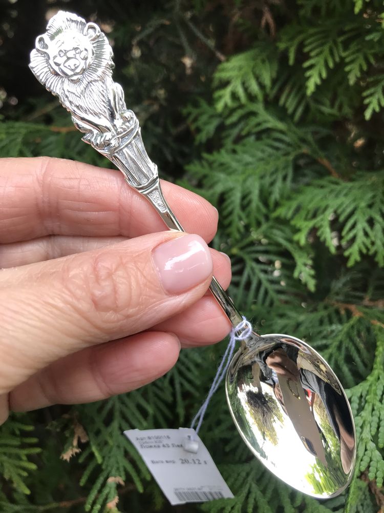 Нова срібна ложечка «На первый зубик», срібло 925 проба