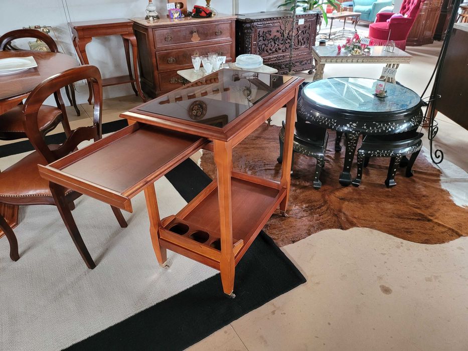 Carrinho bar em madeira - óptimo estado