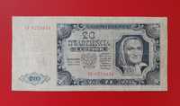 Banknot 20 zł z 1948 roku , seria CT, Miłczak 137d