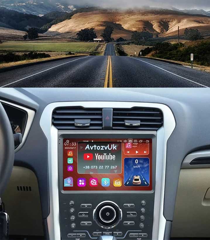 Магнитола FUSION Ford MONDEO USA Фьюжен Tesla Мондео  CarPlay Android