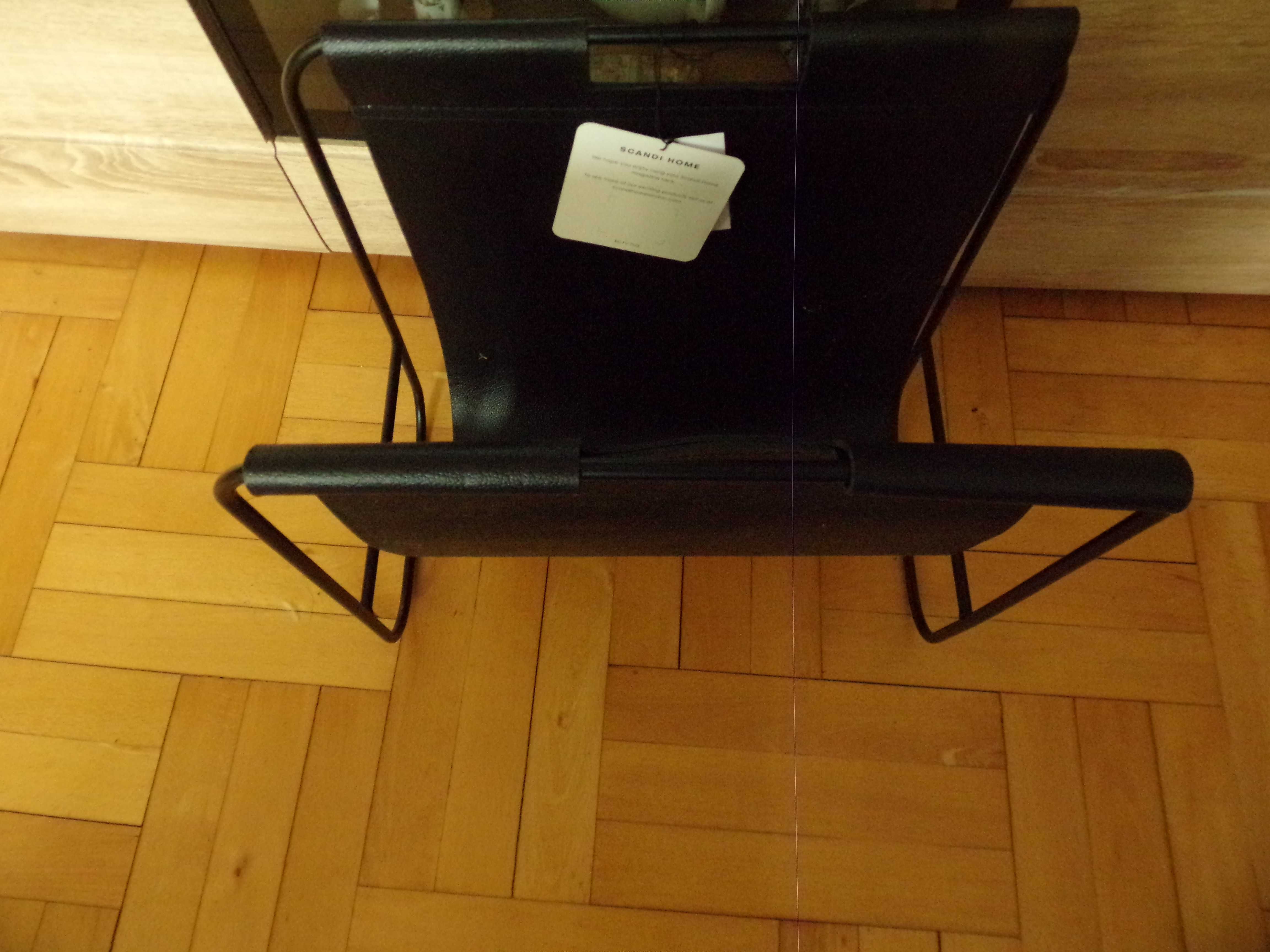 Scandi Home stojak na gazety gazetownik pojemnik na koce loft retro