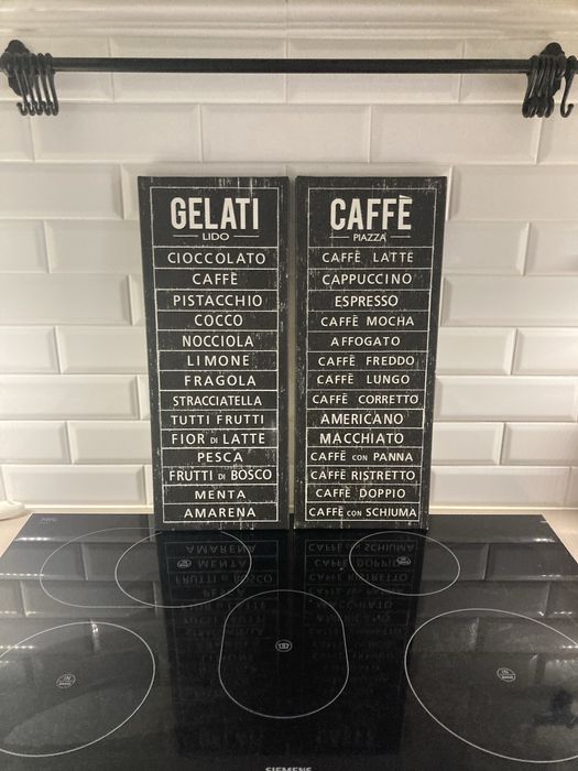 Dekoracje ścienne IKEA „Caffe Gelati”, idealne do kuchni