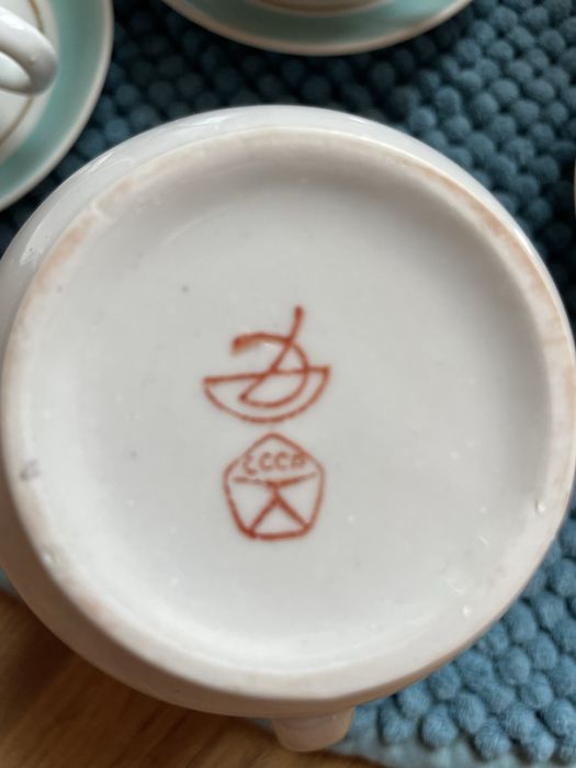 Кавовий фарфоровий сервіз довбиш рсср