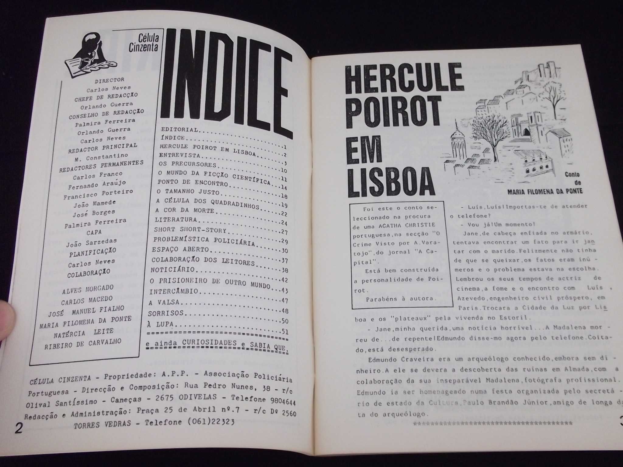 Livro Célula cinzenta nº 7 ficção científica 1988