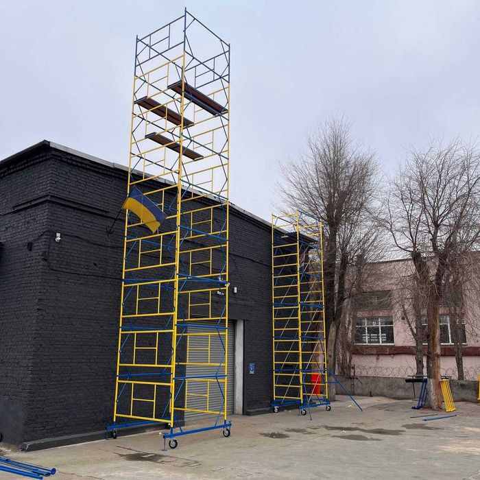Леса строительные рамные, риштування, риштовка, вышка тура на колесах