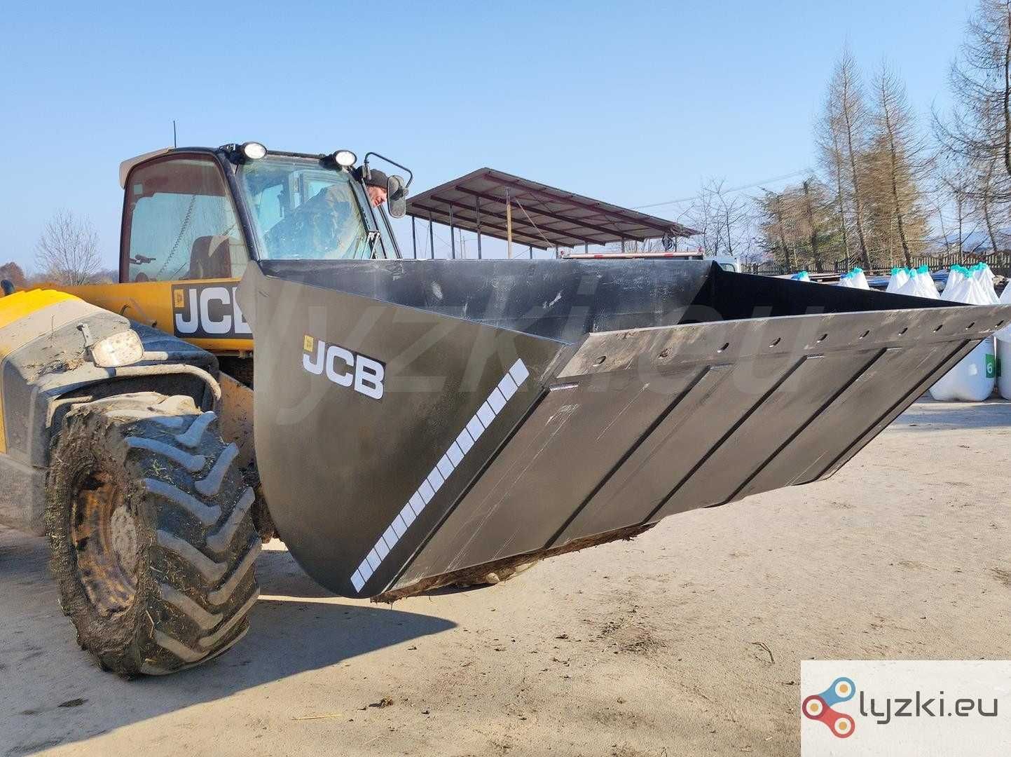 Łyżka szufla 2,5m3 Gruba do zboża ładowarka teleskopowa JCB Manitou