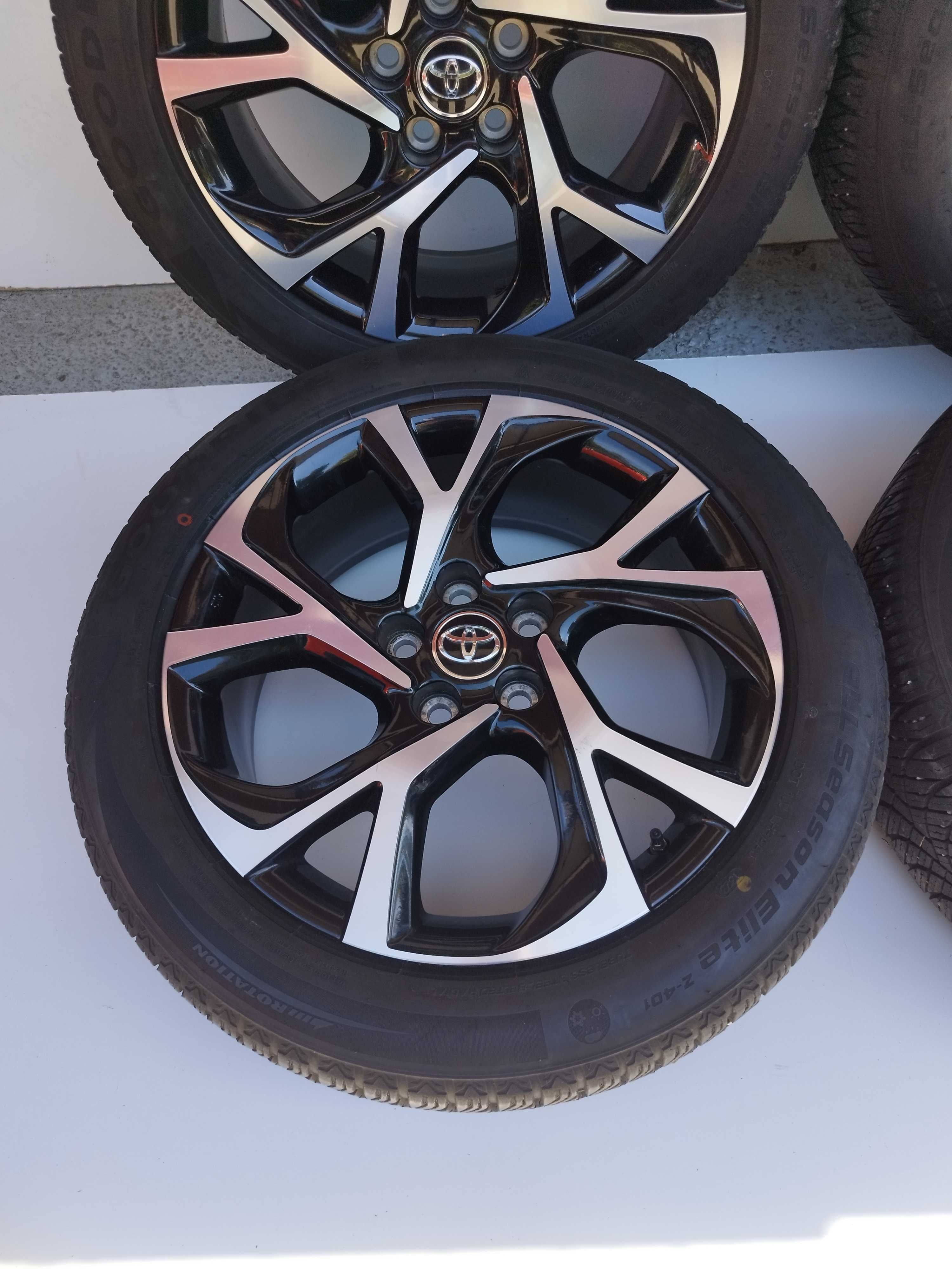 2023R. Komplet 5x114,3 Całoroczne 225/50R18 oryginał TOYOTA C-HR