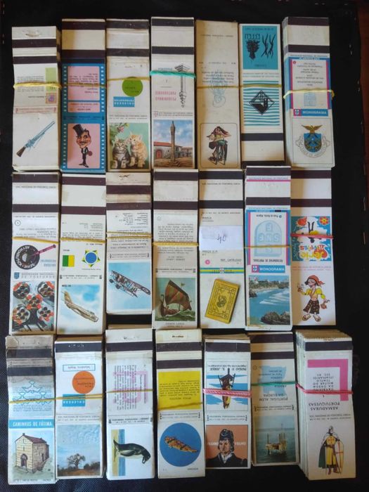 Lotes de Carteiras de Fósforos de Vários Temas.