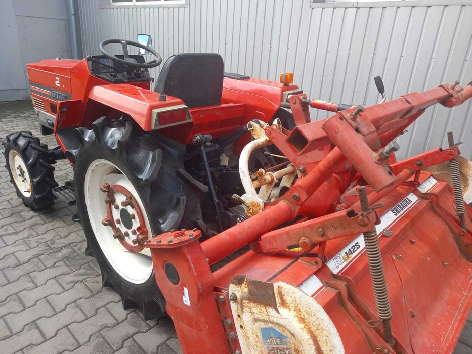 Japoński traktorek Shibaura D228 z glebogryzarką 4x4 22 km