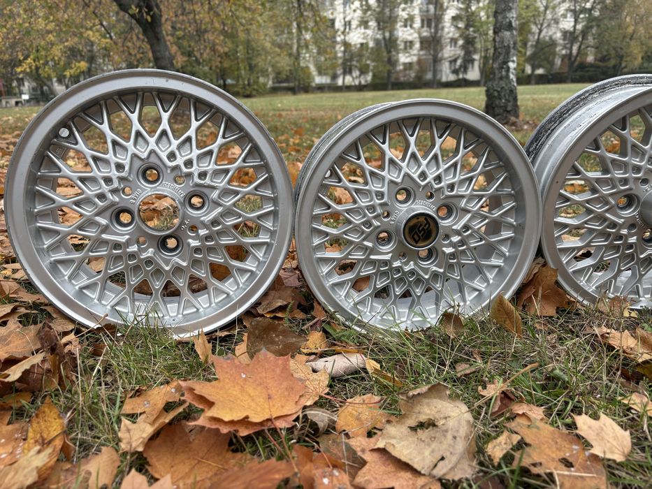 Komplet klasycznych alufelf OZ Route 4x98 5J Rarytas Polonez Fiat