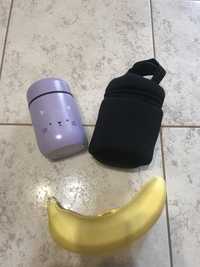 Дитячий термос, термо сумка та чохол для банана(подарунок)