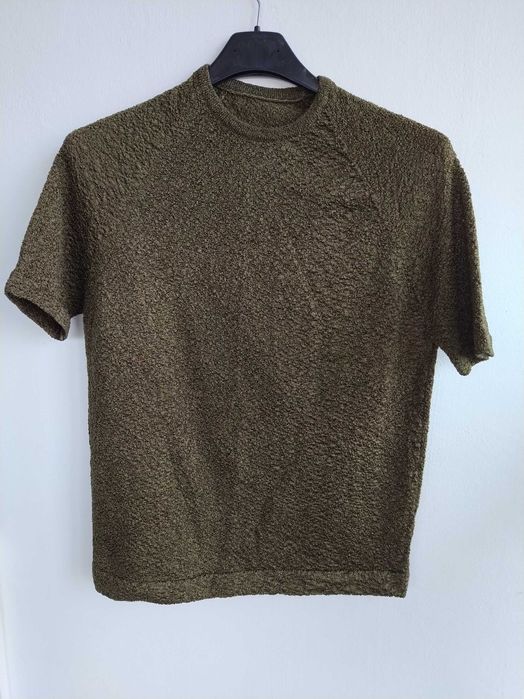 Camisola verde elegante e original, com brilho - Tamanho L