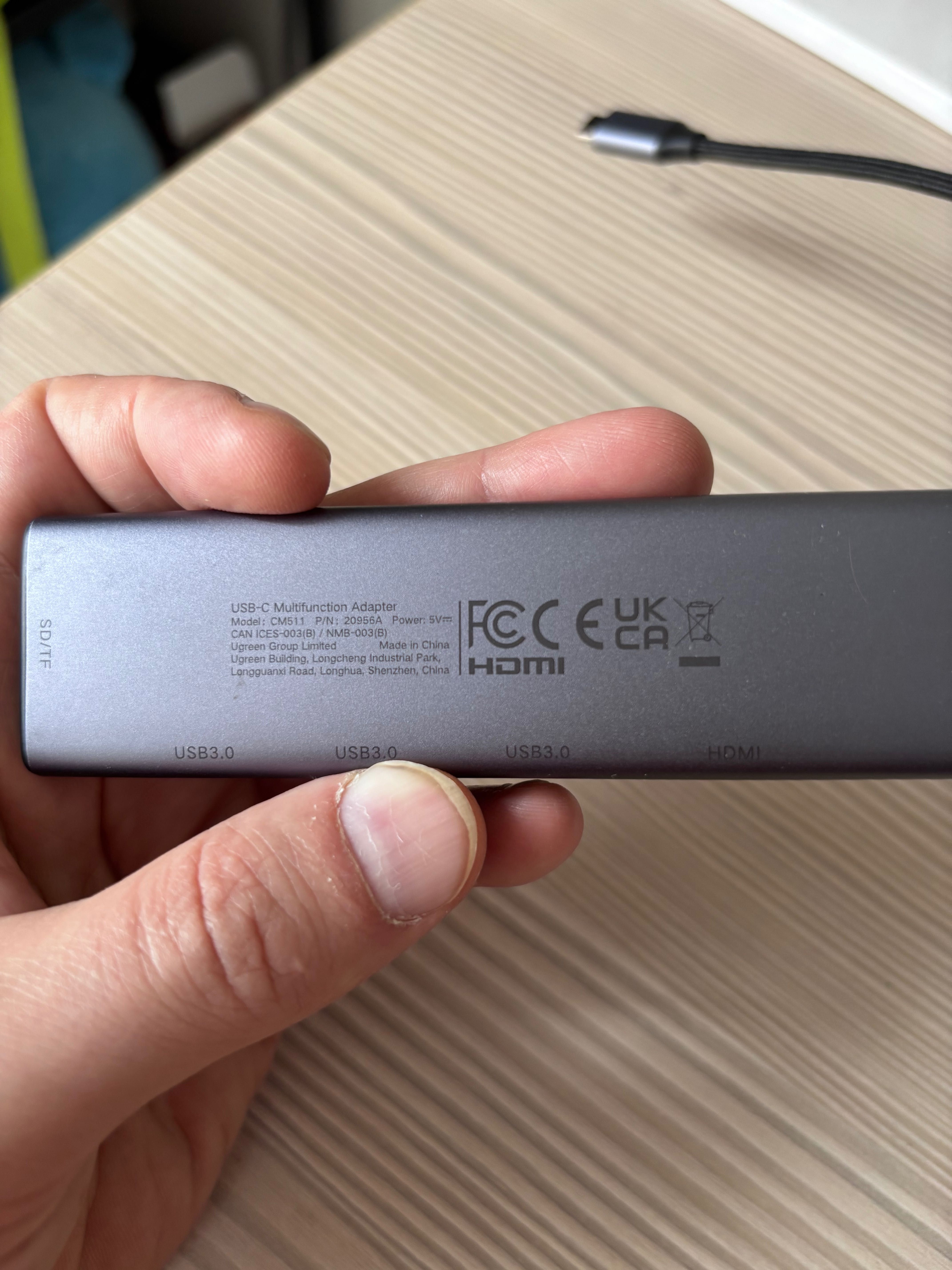 UGREEN Multifunctional Adapter CM511 USB-C